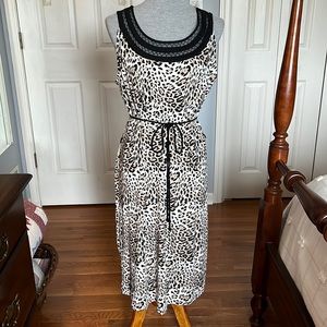 EUC Nina Leonard animal print dress, size 1X